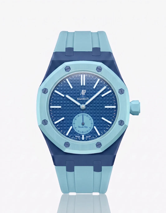 Rubber Strap & Case For AP x Swatch Royal Pop Làn Ba