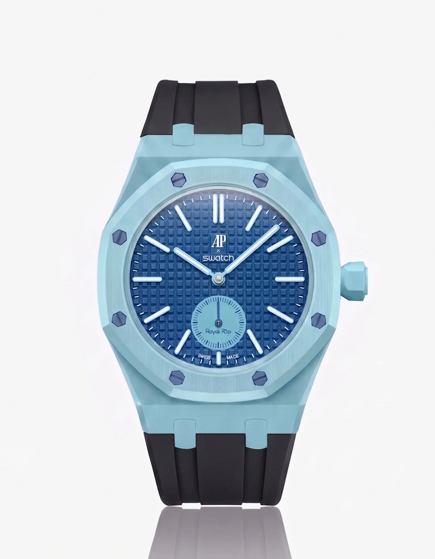 Rubber Strap & Case For AP x Swatch Royal Pop Làn Ba