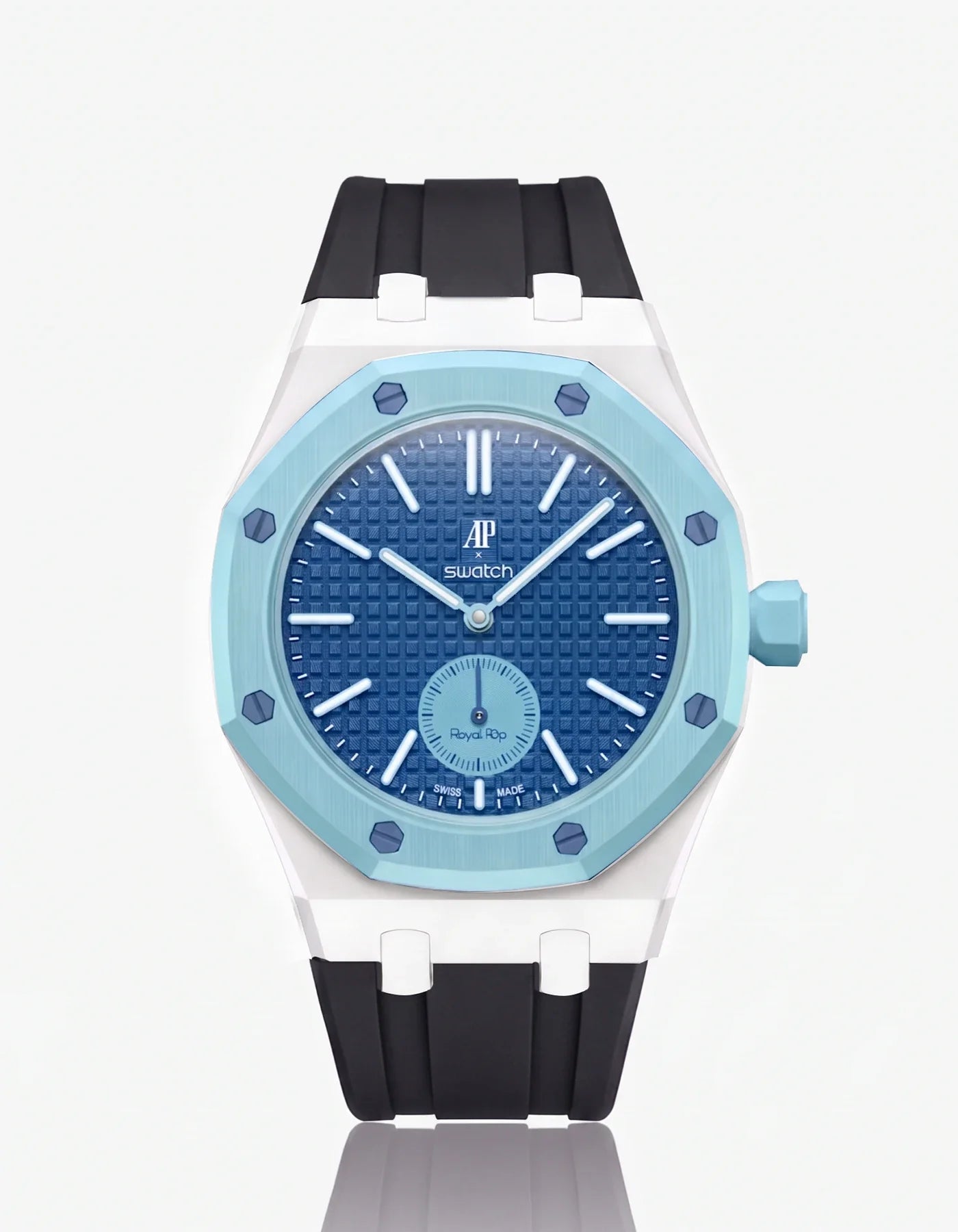Rubber Strap & Case For AP x Swatch Royal Pop Làn Ba