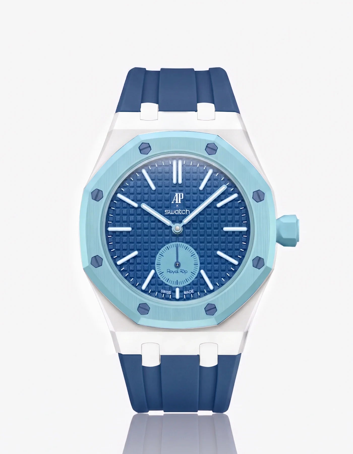 Rubber Strap & Case For AP x Swatch Royal Pop Làn Ba